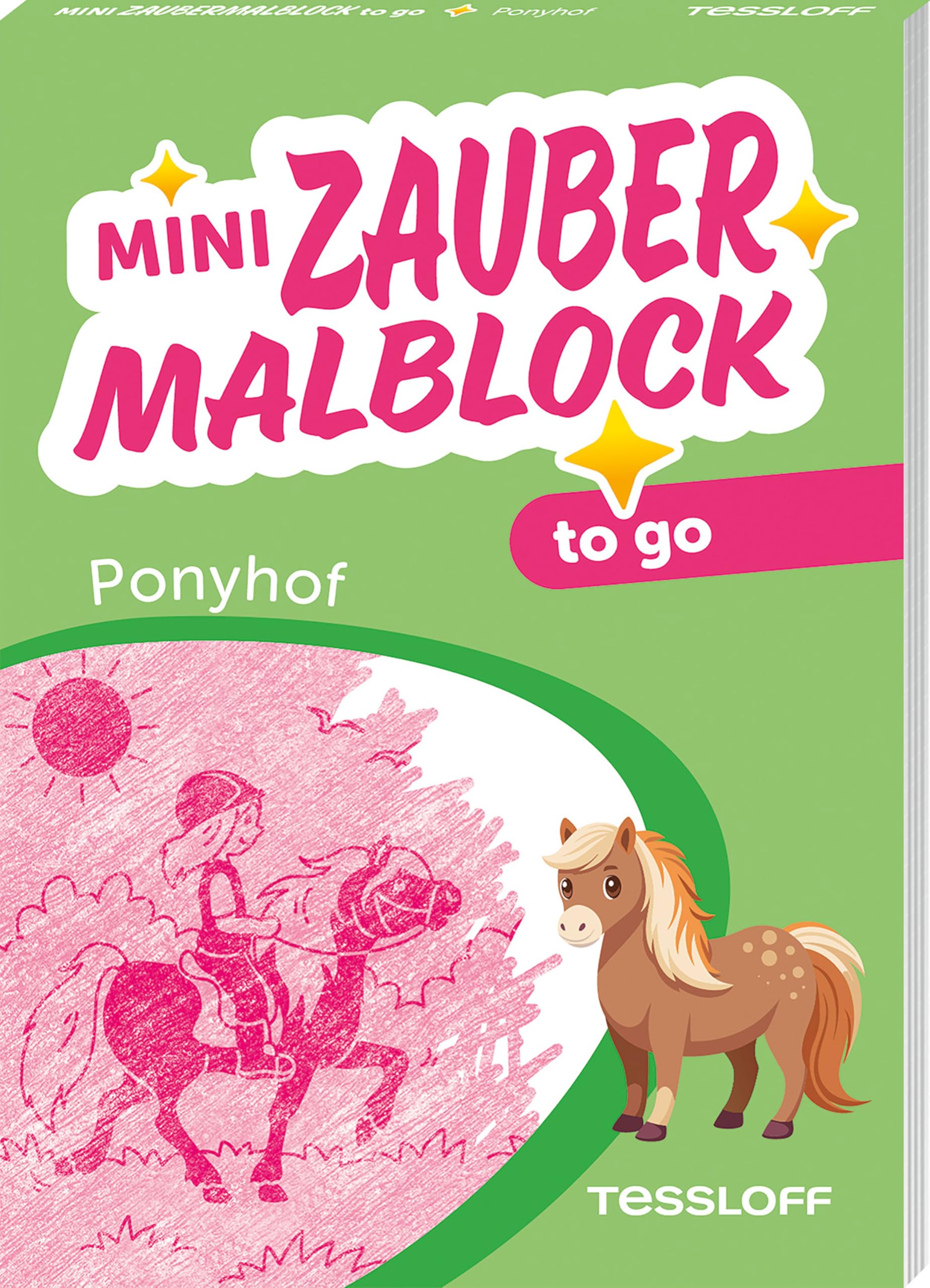 Mini Zaubermalblock to go. Ponyhof Non-fiction