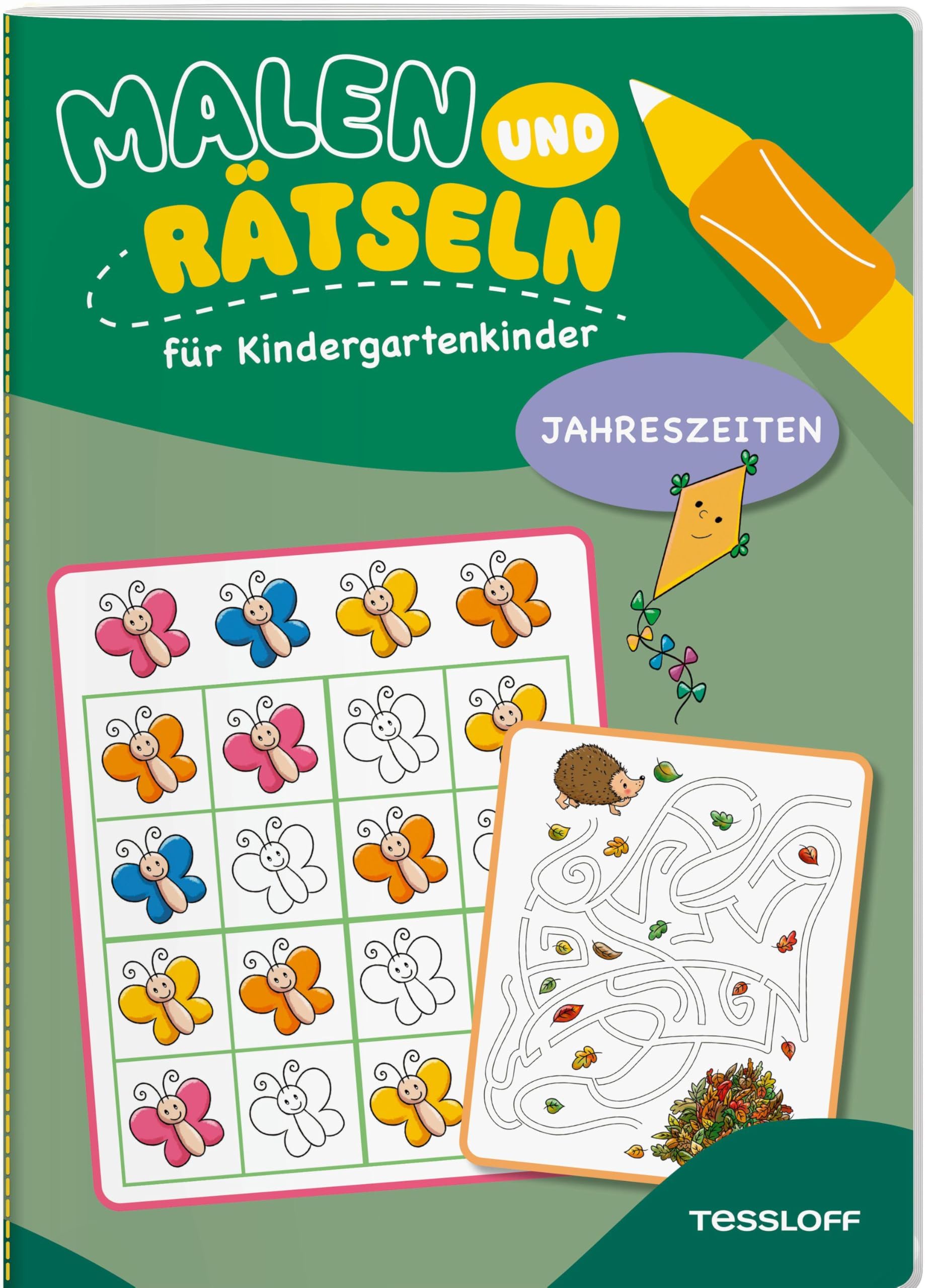Malen und Rätseln für Kindergartenkinder. Jahreszeiten Non-fiction