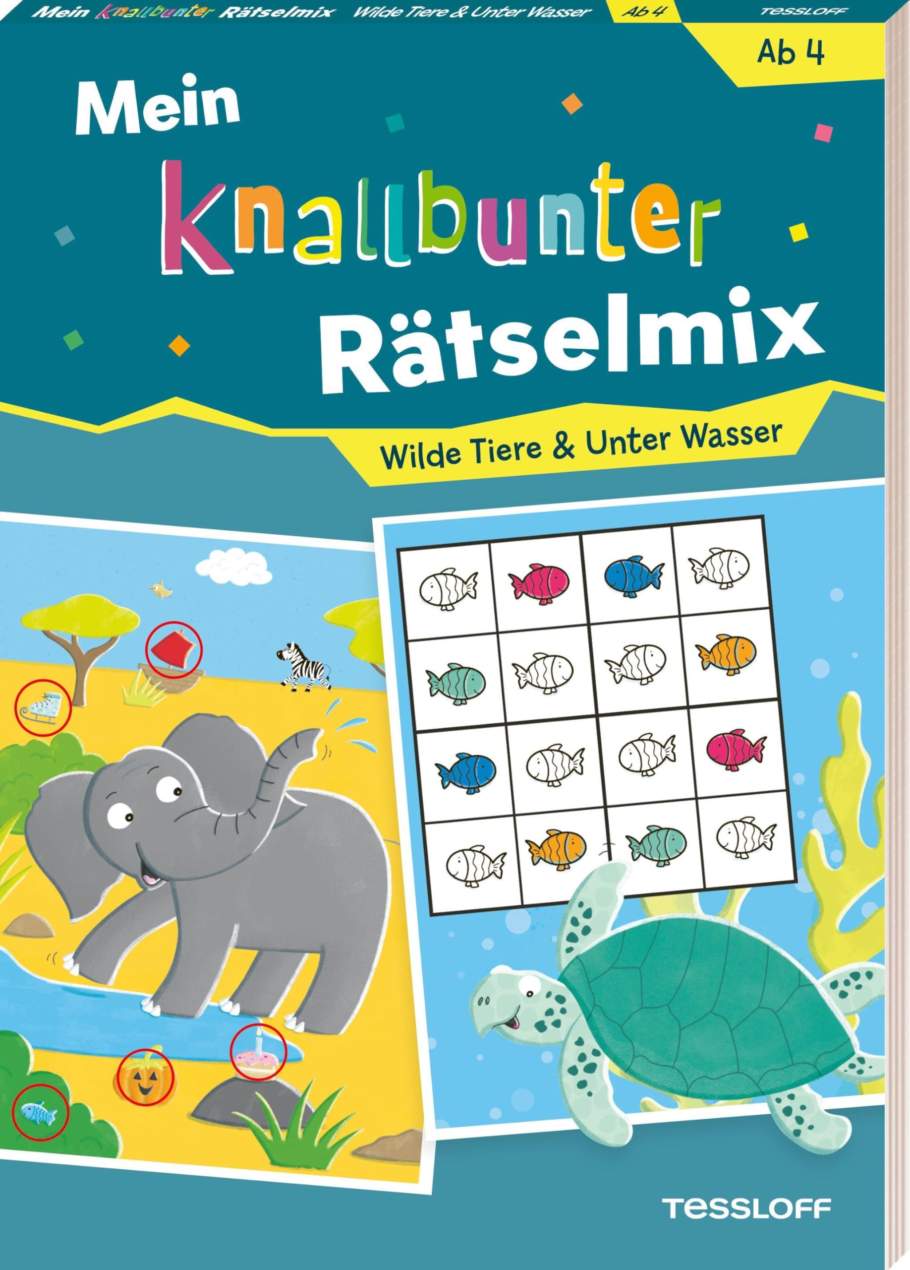 Mein knallbunter Rätselmix. Wilde Tiere & Unter Wasser Leisure & Fun