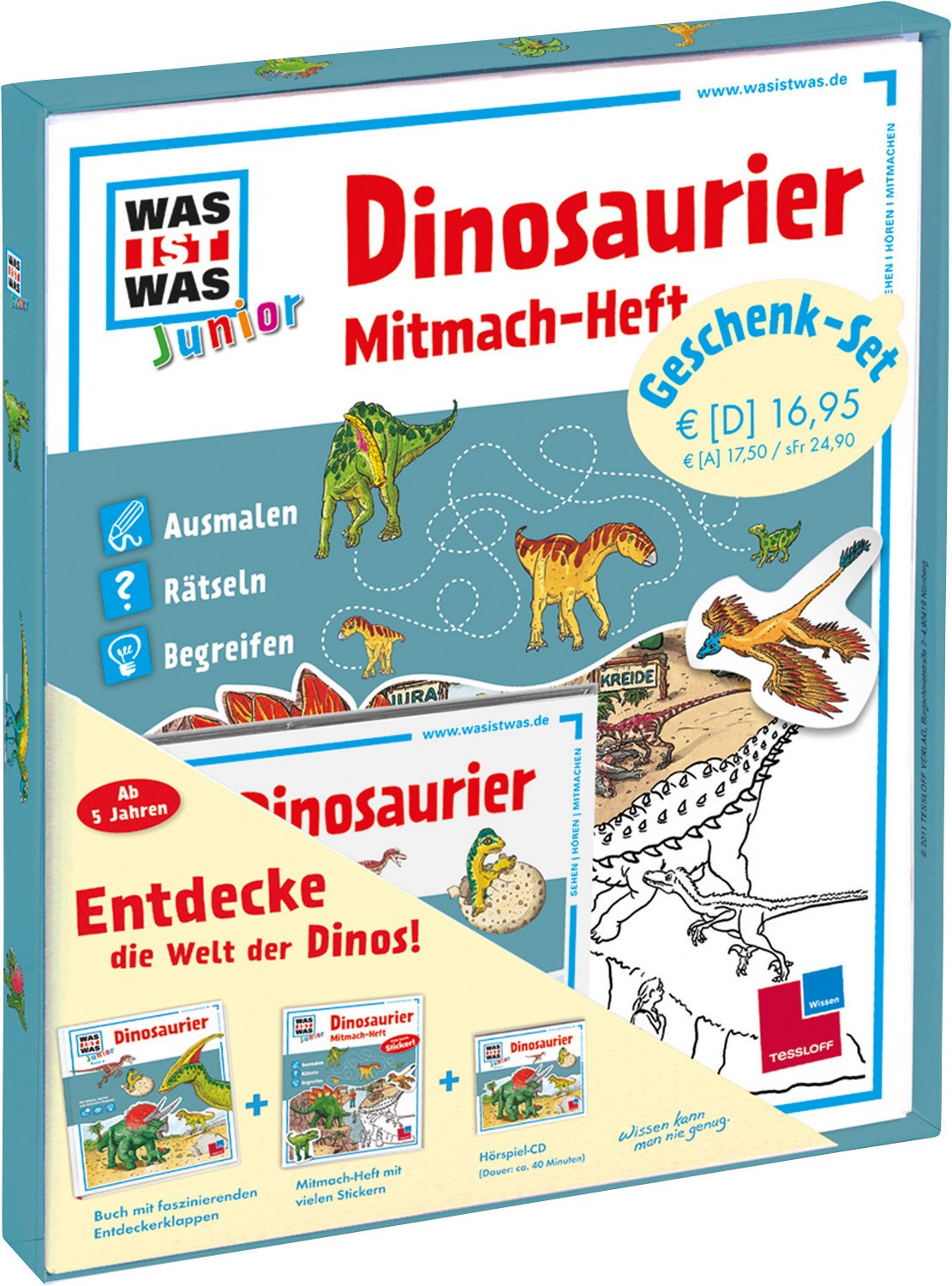 WAS IST WAS Junior Geschenkset Dinosaurier Social Sciences