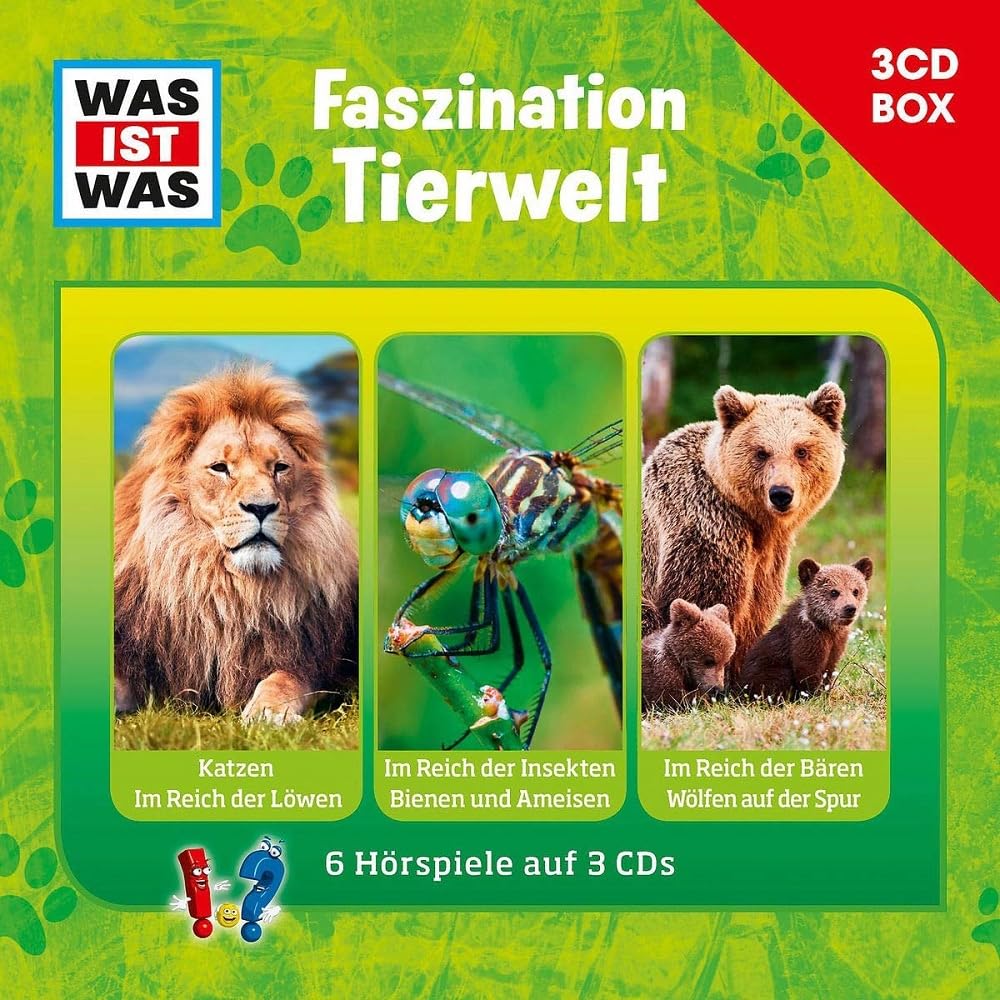 WAS IST WAS 3-CD-Hörspielbox Faszination Tierwelt Children & Young People