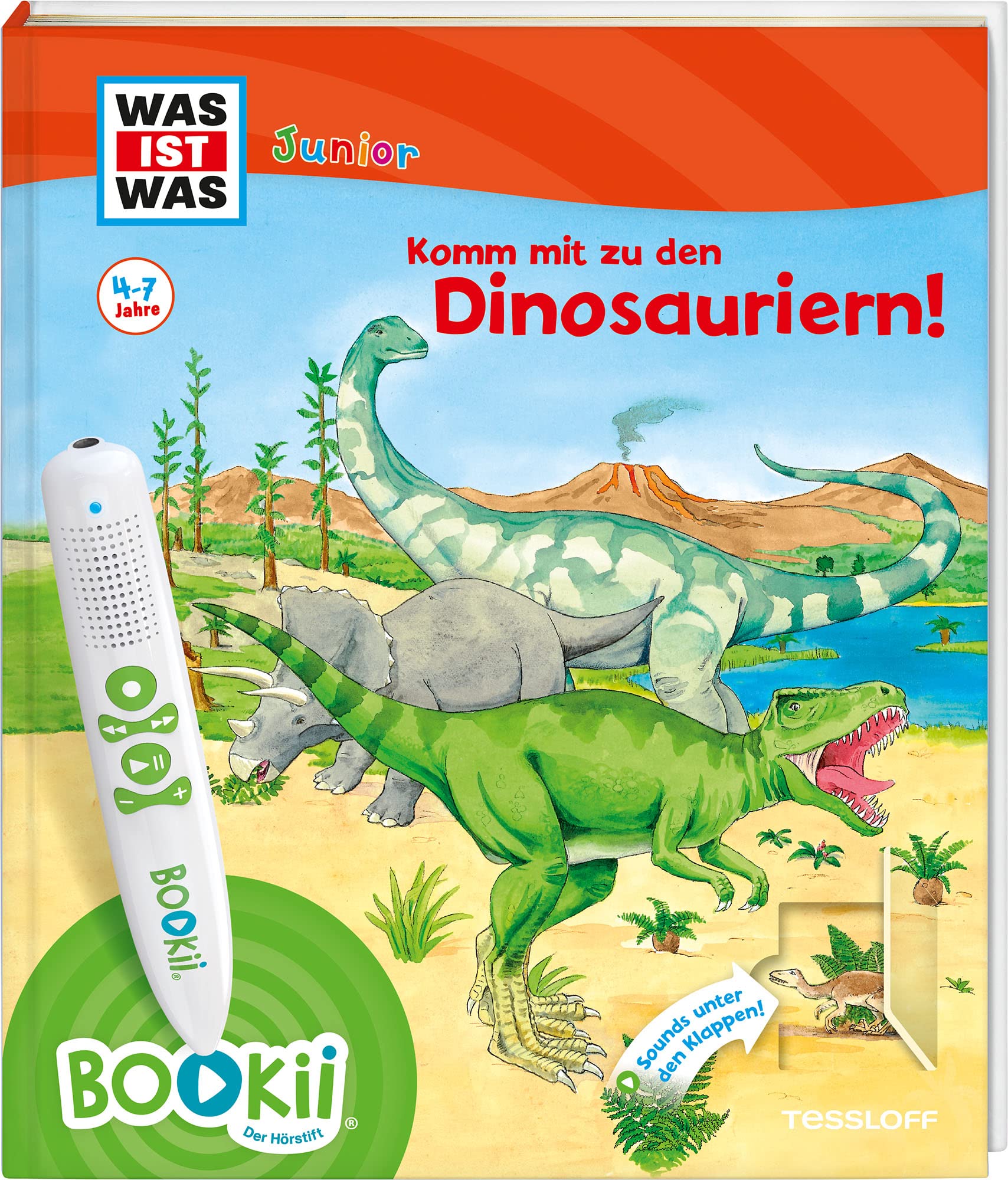BOOKii® WAS IST WAS Junior Komm mit zu den Dinosauriern! Non-fiction