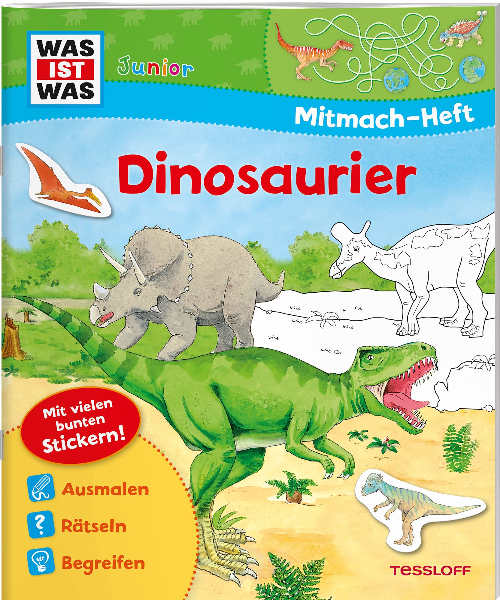 WAS IST WAS Junior Mitmach-Heft Dinosaurier Leisure & Fun