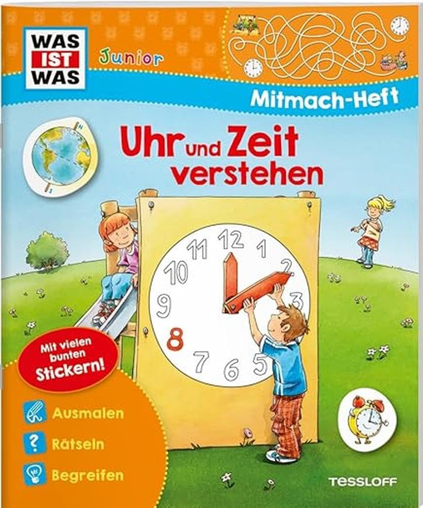 WAS IST WAS Junior Mitmach-Heft Uhr und Zeit verstehen Leisure & Fun