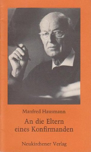An die Eltern eines Konfirmanden Books