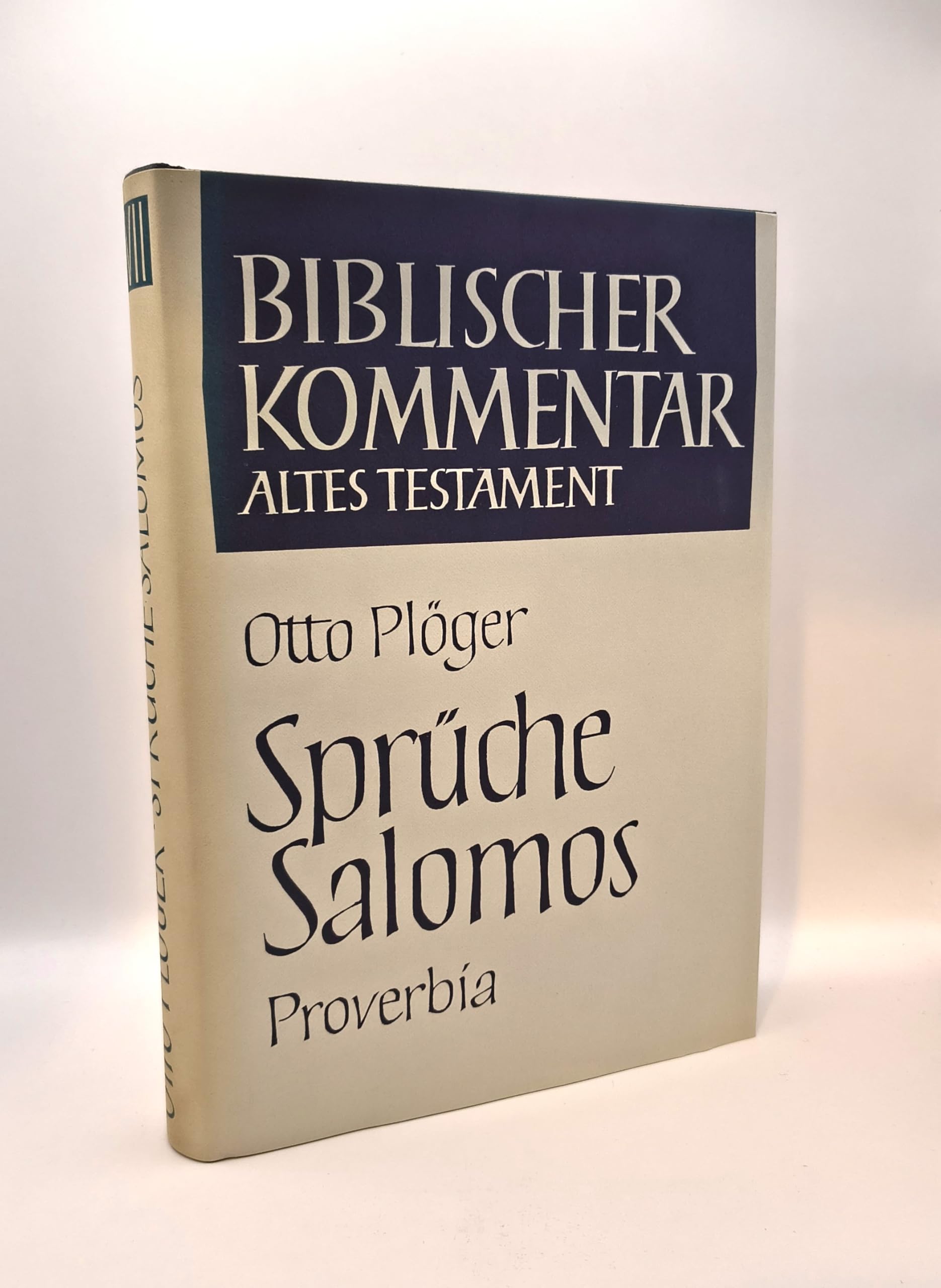 Biblischer Kommentar Altes Testament, Bd.17, Sprüche Salomos: (Proverbia) Religion & Esotericism