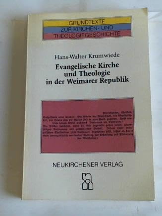 Evangelische Kirche und Theologie in der Weimarer Republik Books