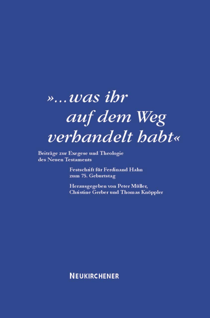 ... was ihr auf dem Weg verhandelt habt book