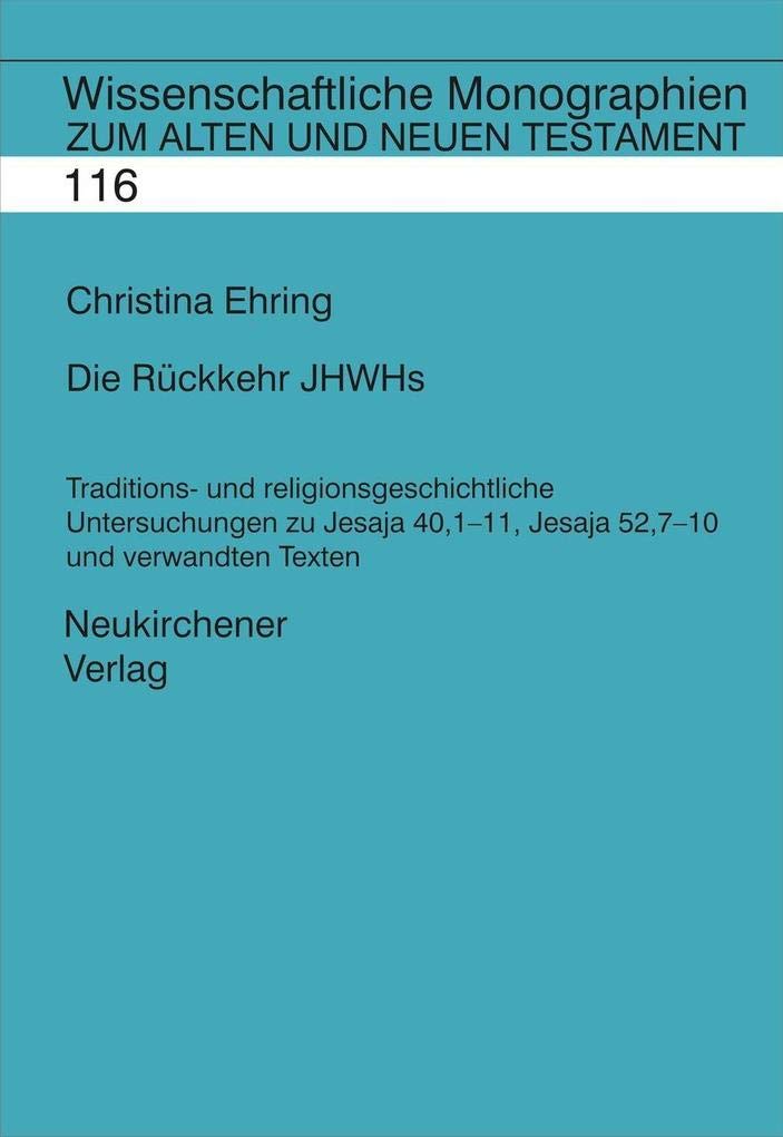 Die Rückkehr JHWHs Religion & Esotericism