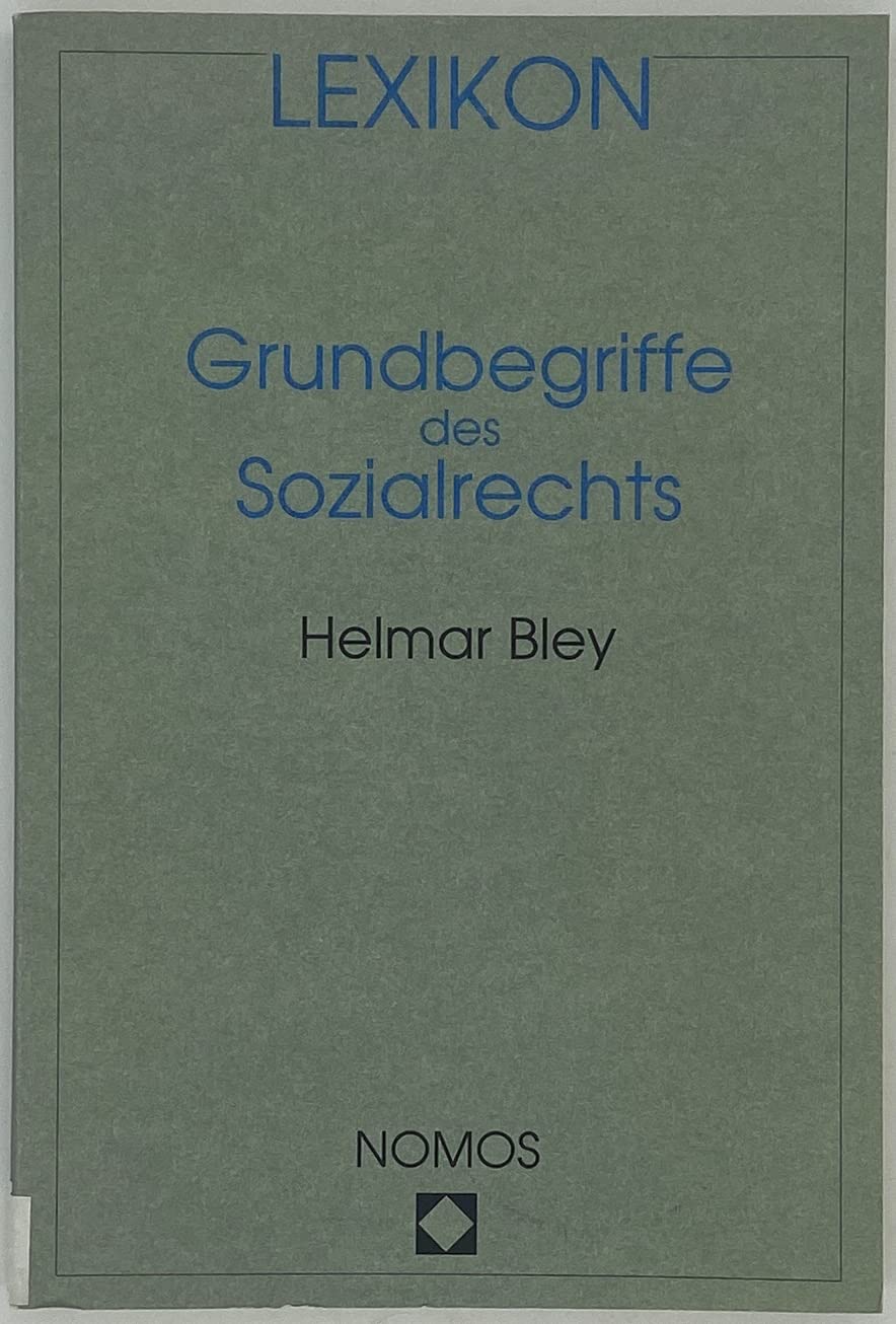Lexikon der Grundbegriffe des Sozialrechts Law