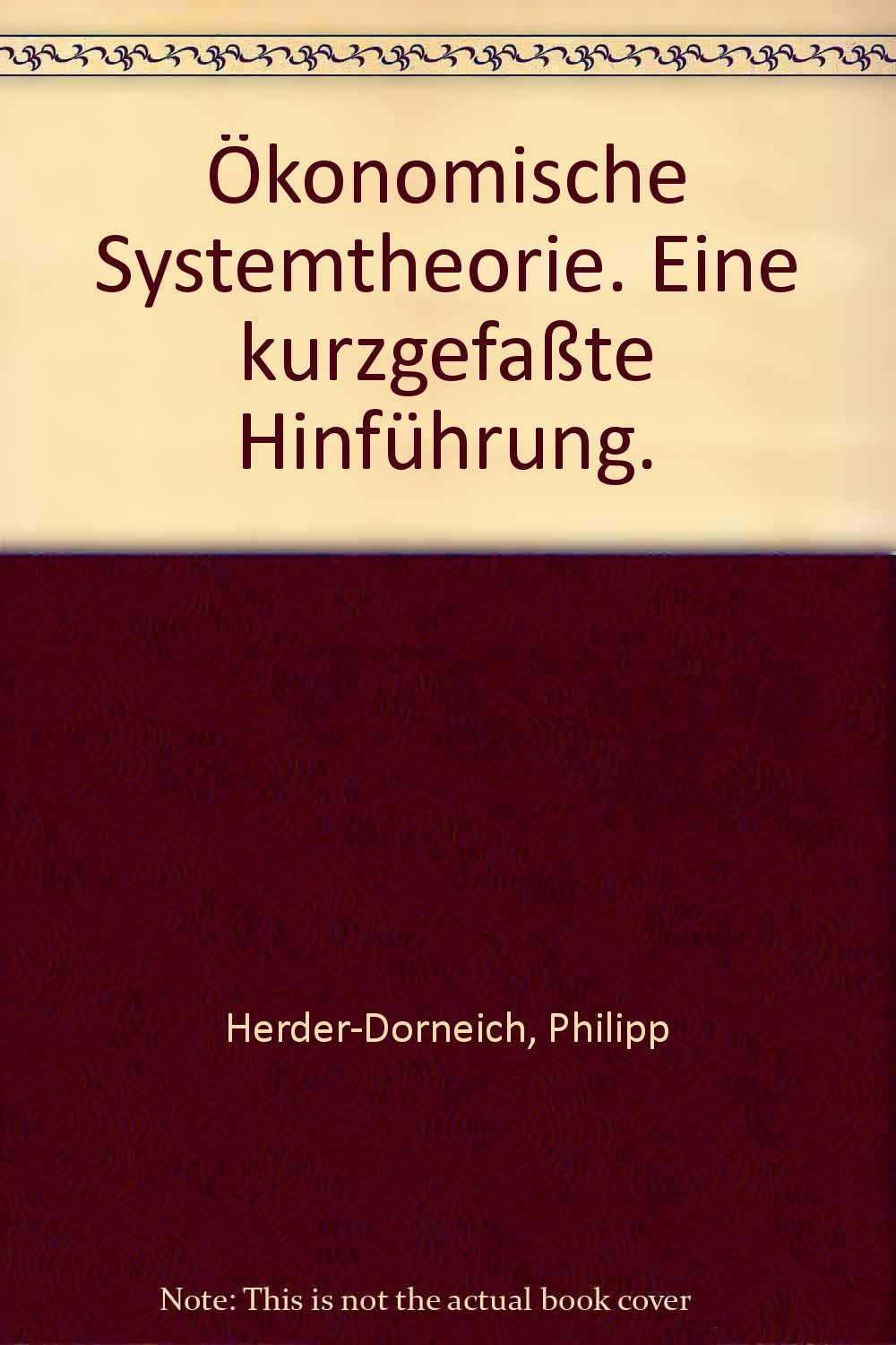 Ökonomische Systemtheorie: Eine kurzgefaßte Hinführung Law