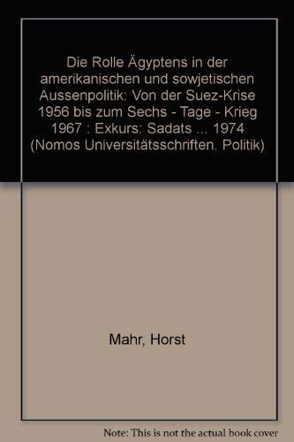 Die Rolle Ägyptens in der amerikanischen und sowjetischen Außenpolitik Law