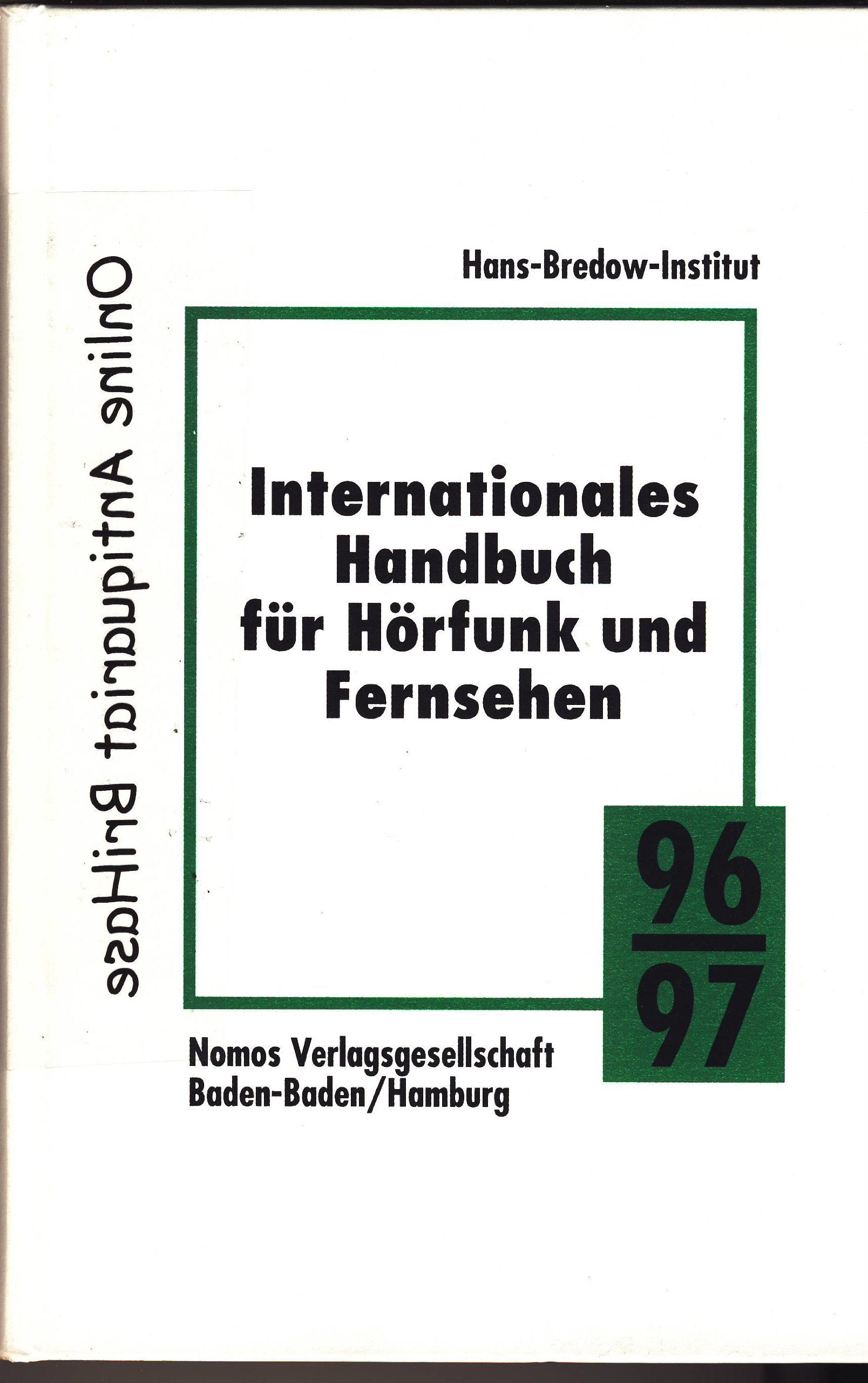 Internationales Handbuch für Hörfunk und Fernsehen, 1996/97 Law