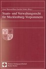 Staats- und Verwaltungsrecht für Mecklenburg-Vorpommern Law