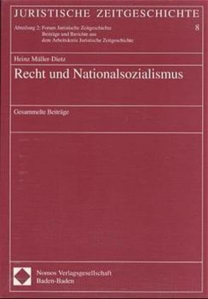 Recht und Nationalsozialismus German history