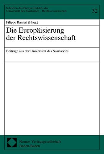 Die Europäisierung der Rechtswissenschaft book