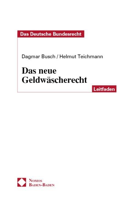 Product Image: Das neue Geldwäscherecht