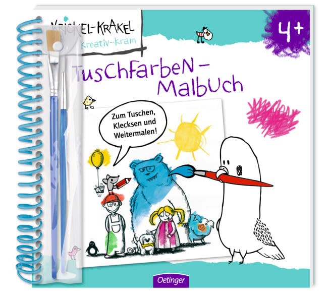Krickel-Krakel Tuschfarben-Malbuch Non-fiction