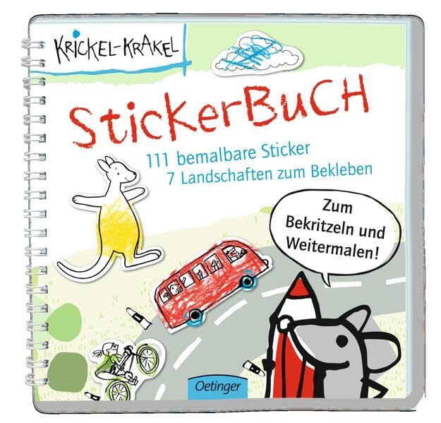 Krickel-Krakel Stickerbuch book