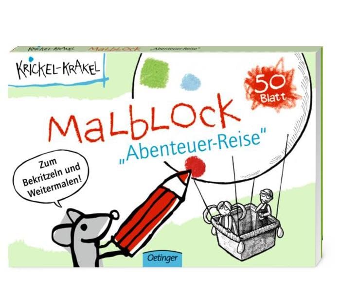 Krickel-Krakel Malblock Abenteuer-Reise book