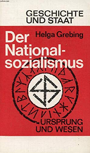Der Nationalsozialismus : Ursprung u. Wesen. Books