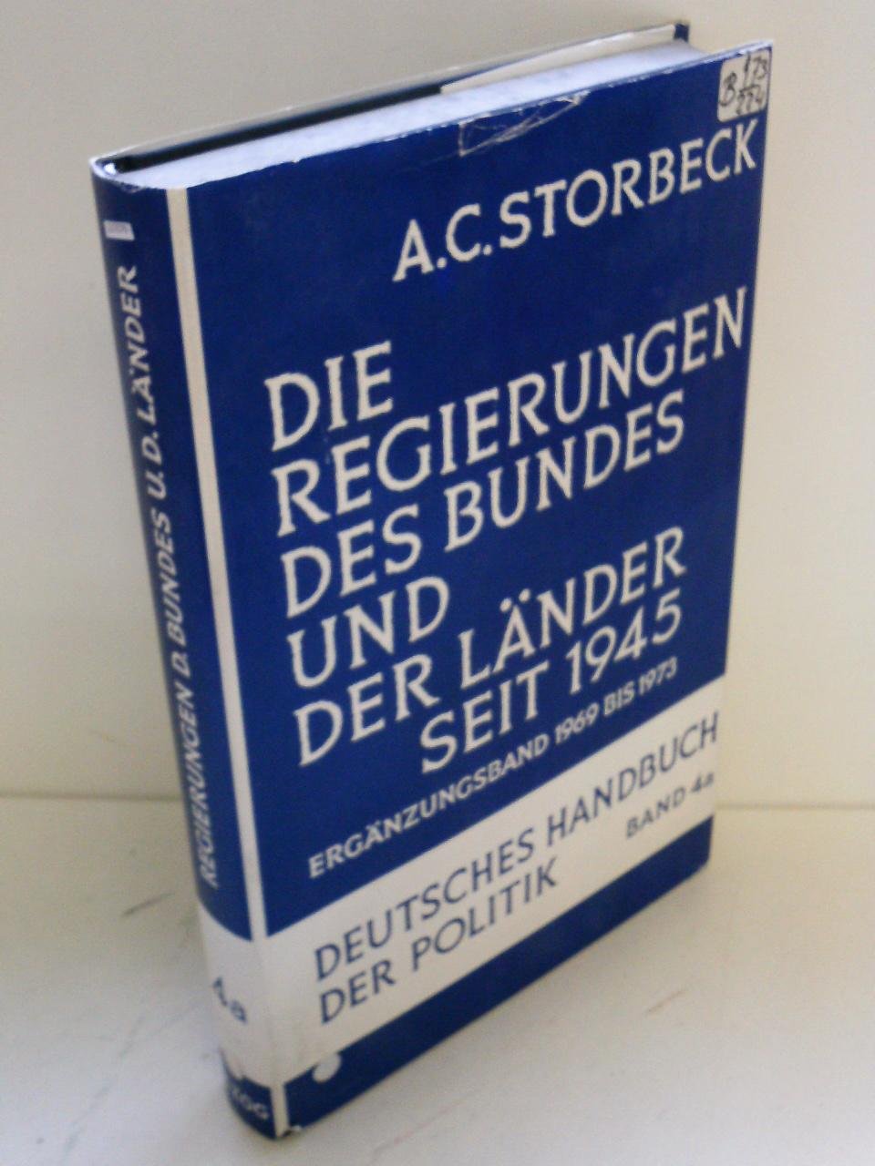 Die Regierungen des Bundes und der Länder seit 1945 / Ergänzungsband 1969 bis 1973 Books