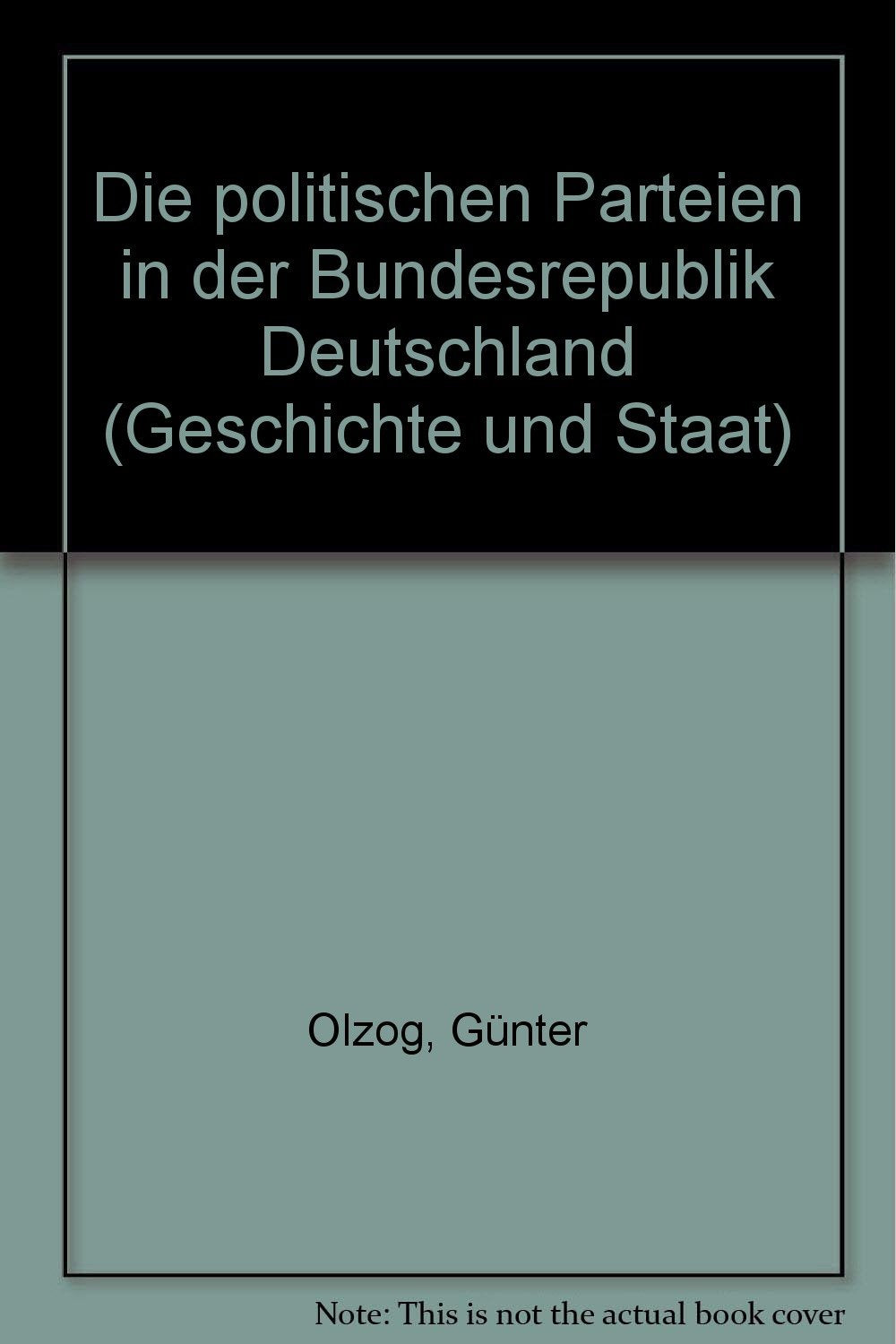 Die politischen Parteien in der Bundesrepublik Deutschland. Books