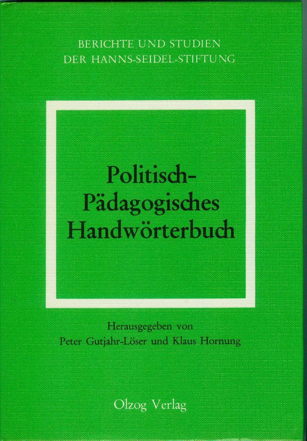 Politisch - Pädagogisches Handwörterbuch Books