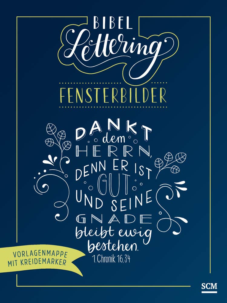 Bibel-Lettering Fensterbilder Second-hand books on film, art and culture