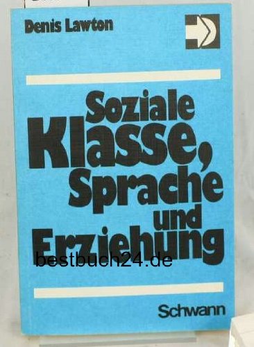 Product Image: Soziale Klasse, Sprache und Erziehung