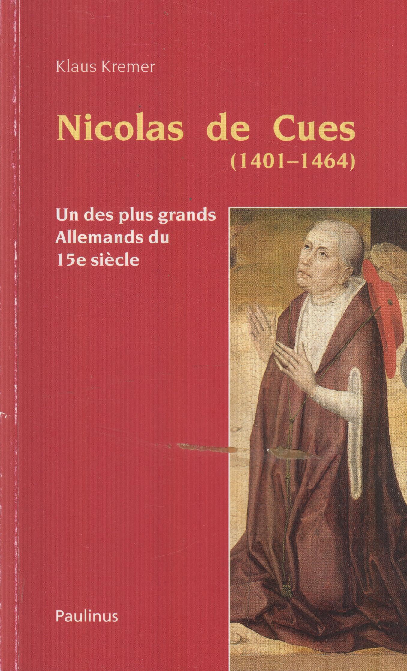 Kremer, K: Nicolas de Cues (1401-1464) book