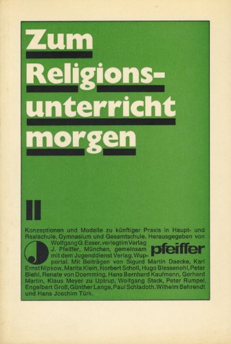 Zum Religionsunterricht morgen II. Zum Religionsunterricht morgen 2. Konzeptionen und Modelle zu künftiger Praxis in Haupt- und Realschule, Gymnasium und Gesamtschule. Religion & Esotericism