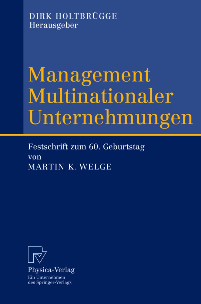 Product Image: Management Multinationaler Unternehmungen