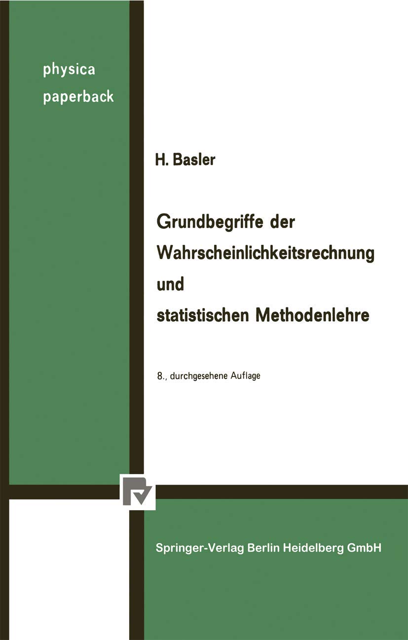 Grundbegriffe der Wahrscheinlichkeitsrechnung und statistischen Methodenlehre Law