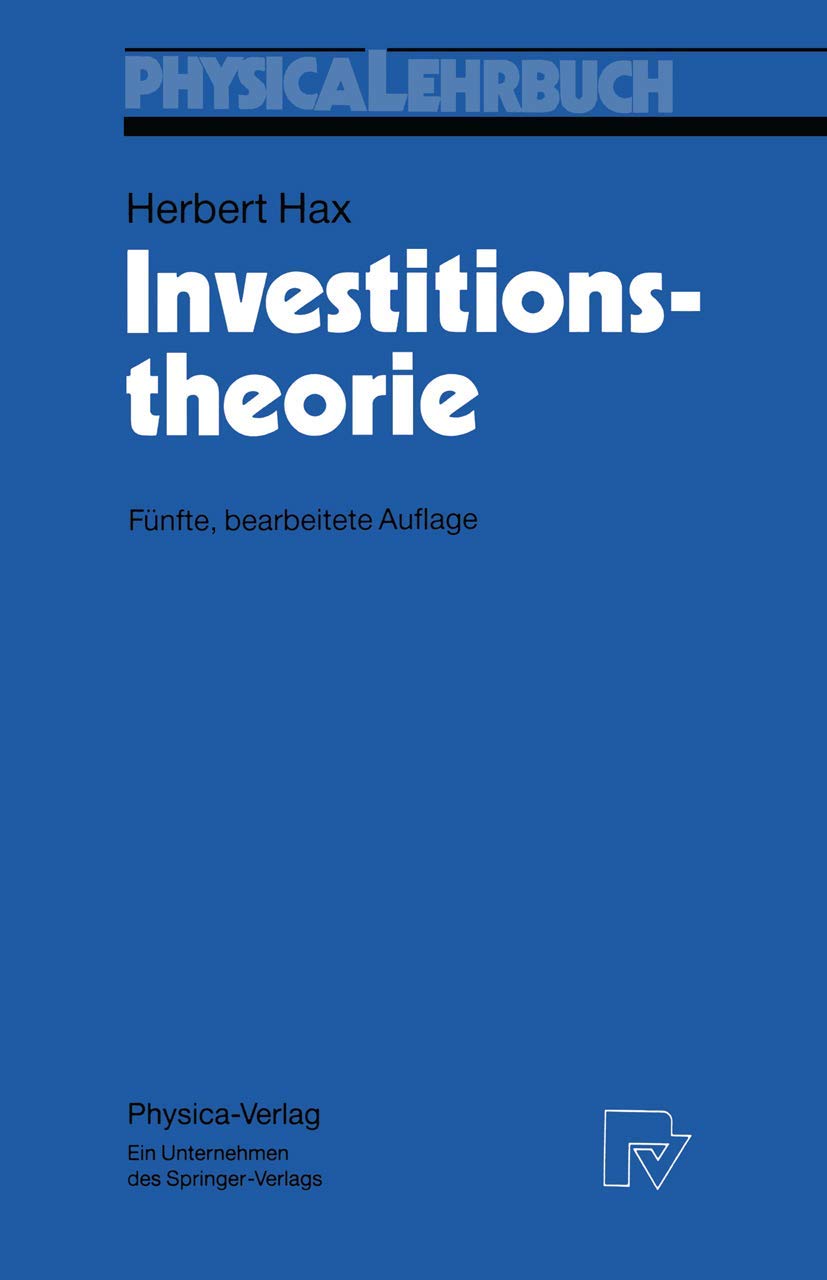 Product Image: Investitionstheorie