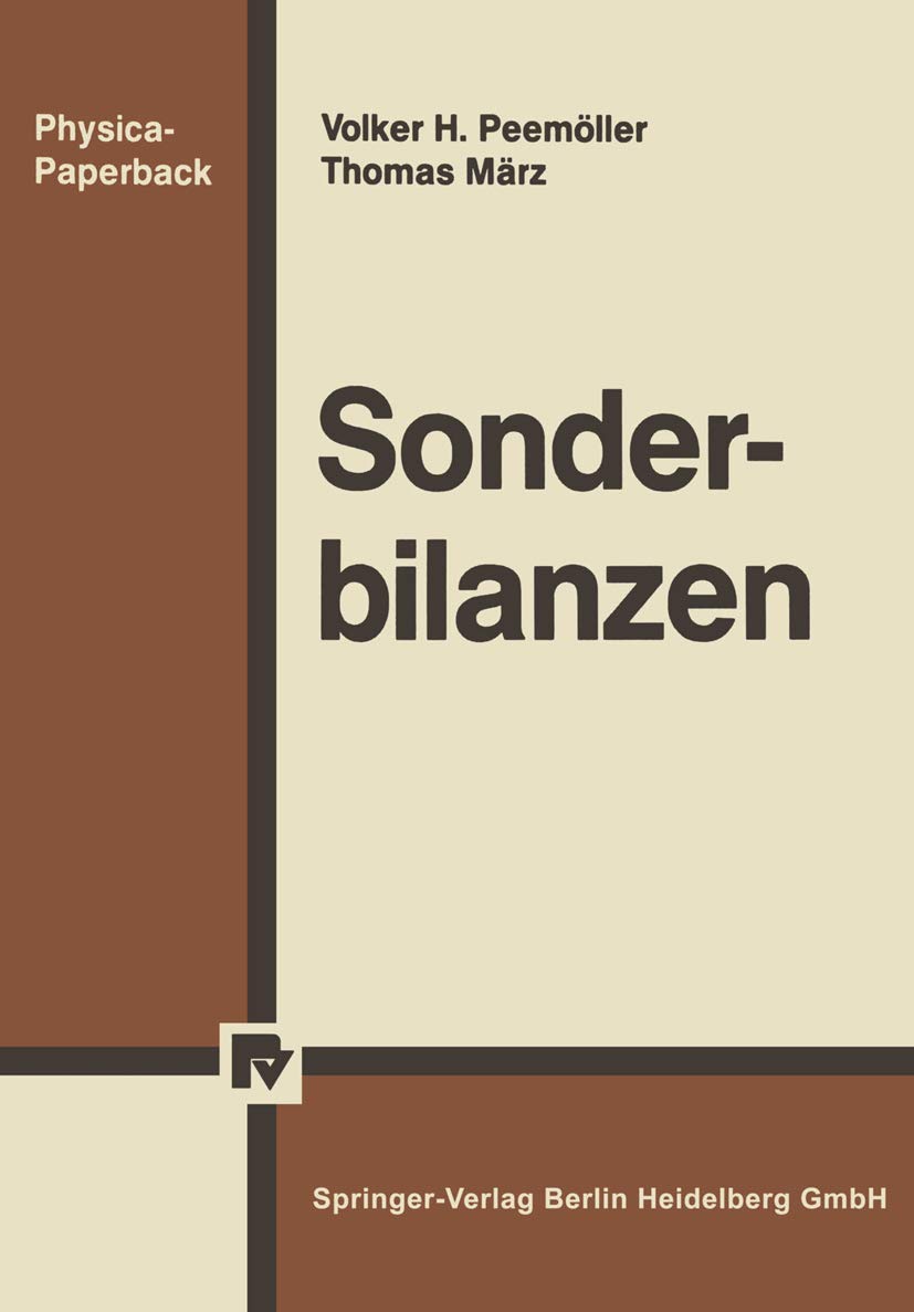 Sonderbilanzen (Physica-Paperback) Law