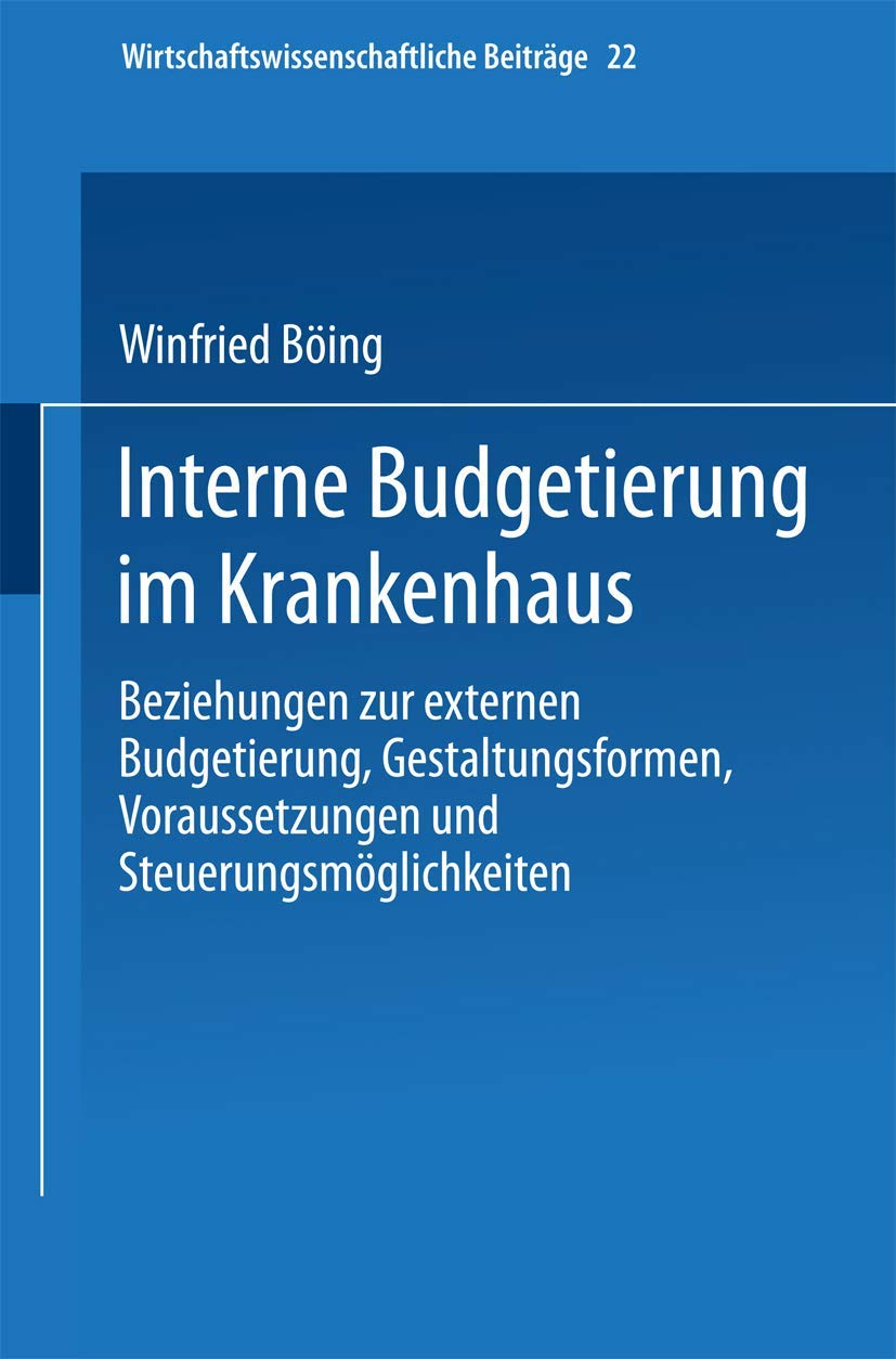 Product Image: Interne Budgetierung im Krankenhaus