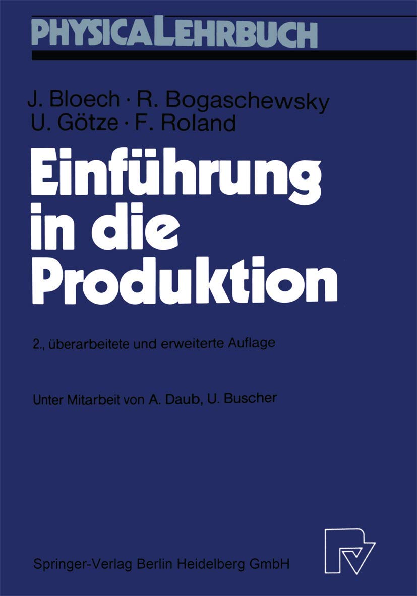 Einführung in die Produktion (Physica-Lehrbuch) Law
