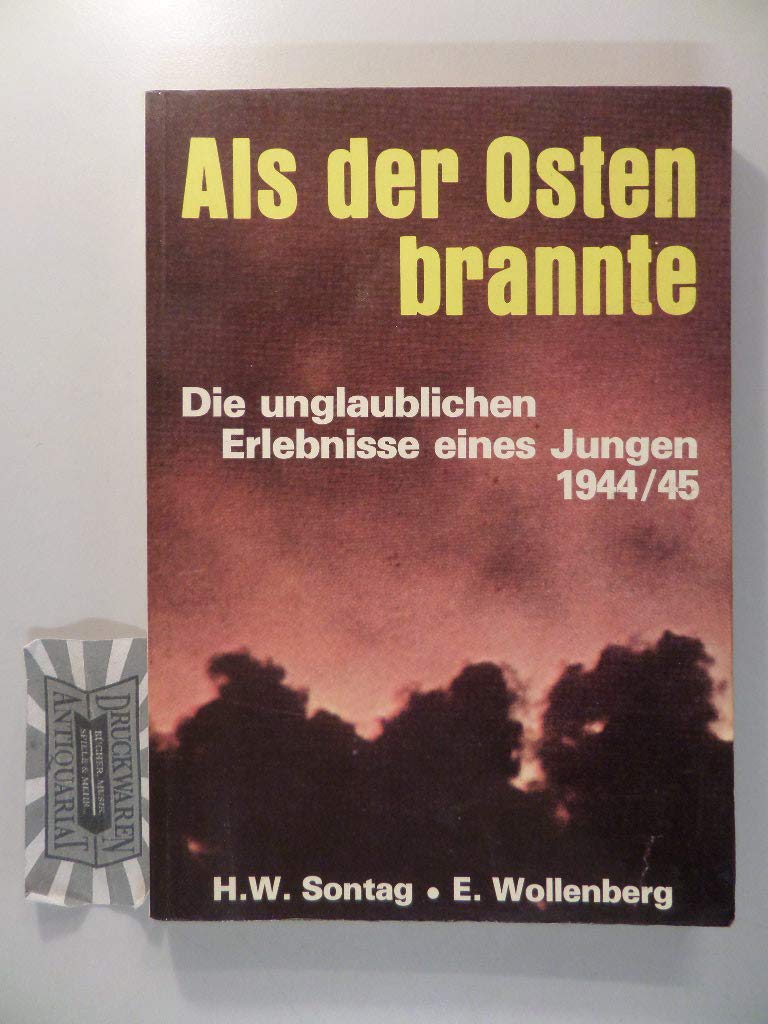 Als der Osten brannte. Die unglaublichen Erlebnisse eines Jungen 1944/45 Books