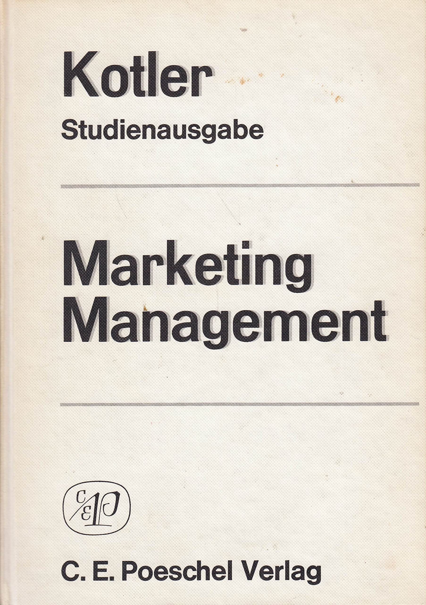 Marketing-Management. Analyse, Planung und Kontrolle Books