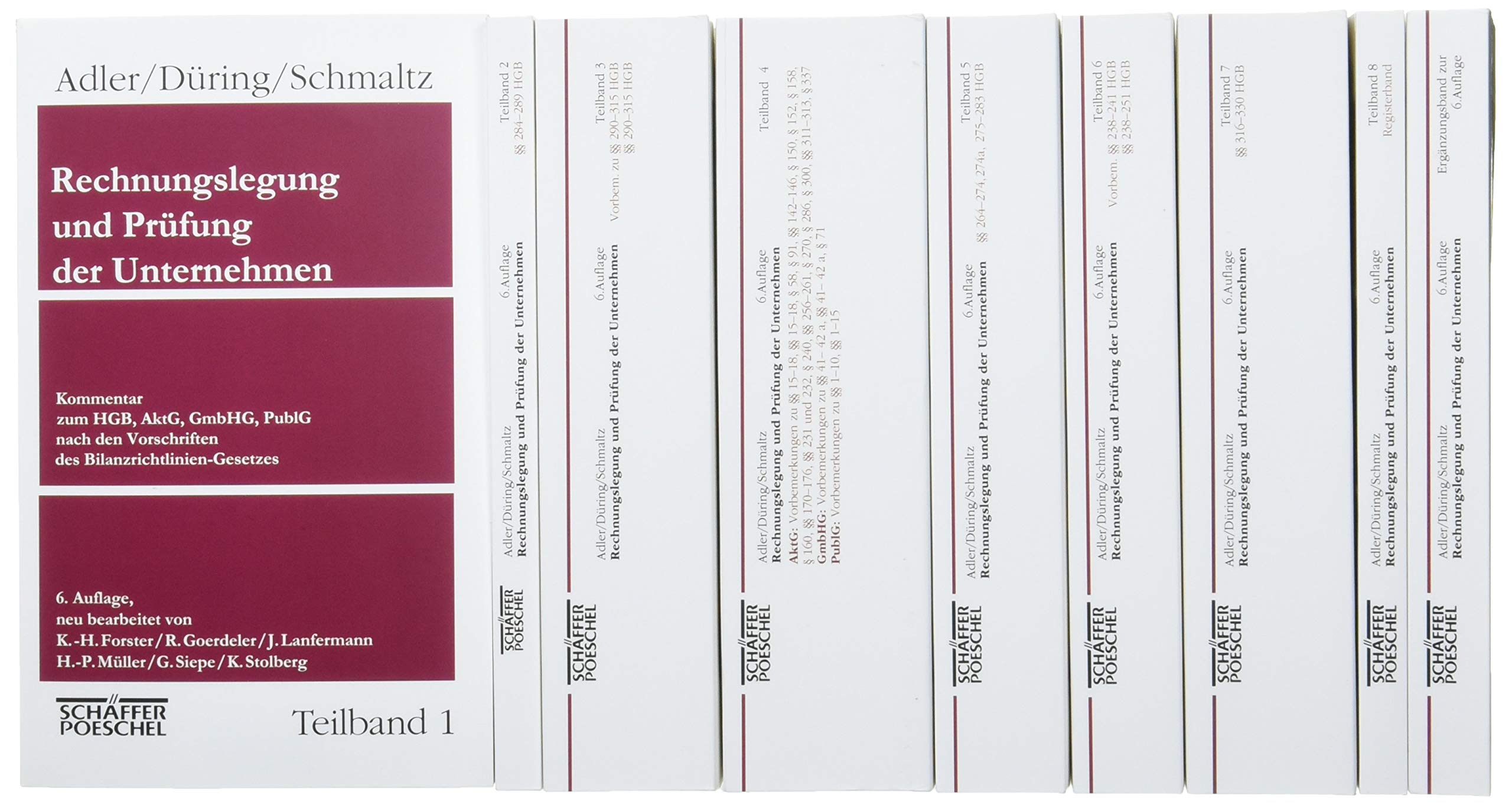 Rechnungslegung und Prüfung der Unternehmen, 6. Aufl., 8 Bde. u. Erg. Bd. Law
