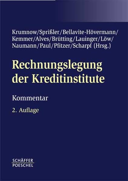 Rechnungslegung der Kreditinstitute. book