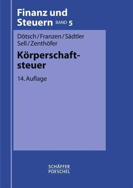 Körperschaftsteuer (Finanz und Steuern - Blaue Reihe / Lehrbücher) Law