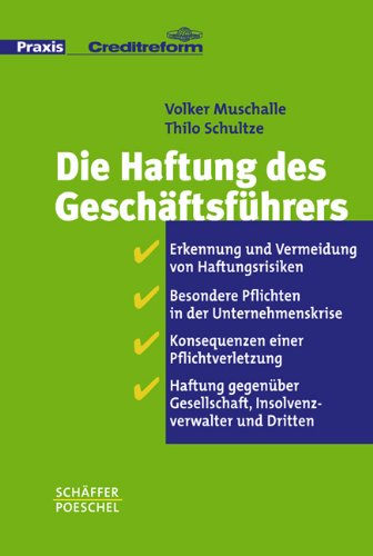 Die Haftung des Geschäftsführers Law