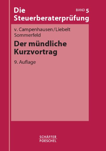 Der mündliche Kurzvortrag Law