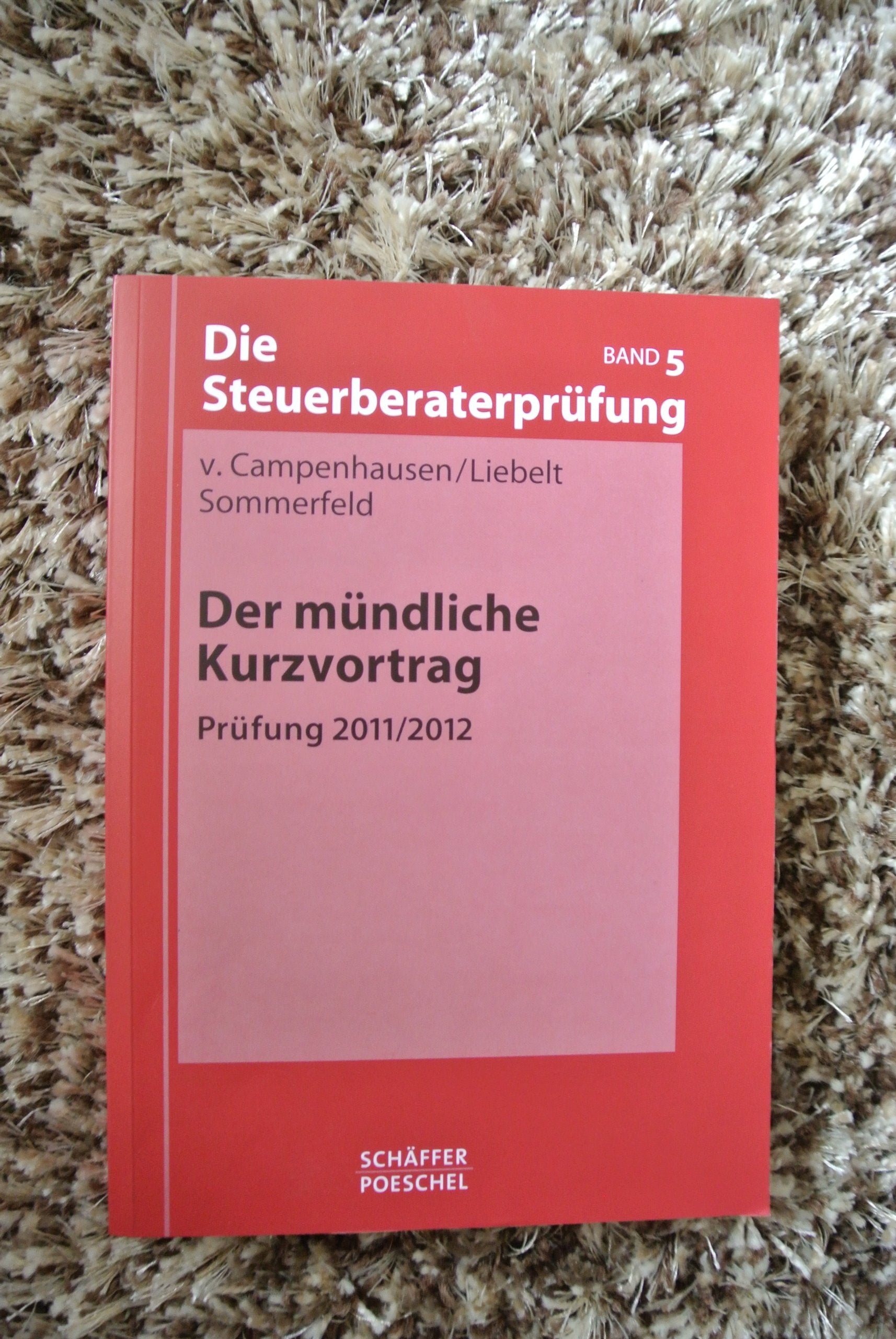 Der mündliche Kurzvortrag: Prüfung 2011/2012 Law