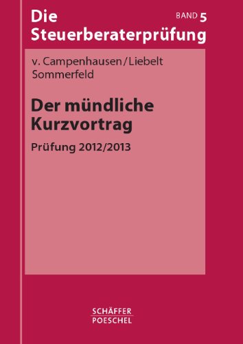 Der mündliche Kurzvortrag: Prüfung 2012/2013 Law