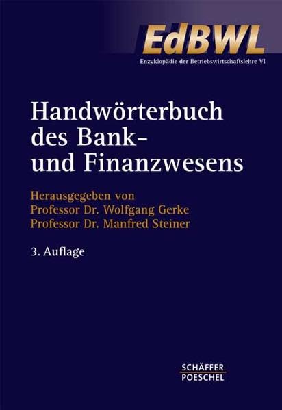 Handwörterbuch des Bank- und Finanzwesens (HWF) (Enzyklopädie der Betriebswirtschaftslehre (EdBWL)) Law