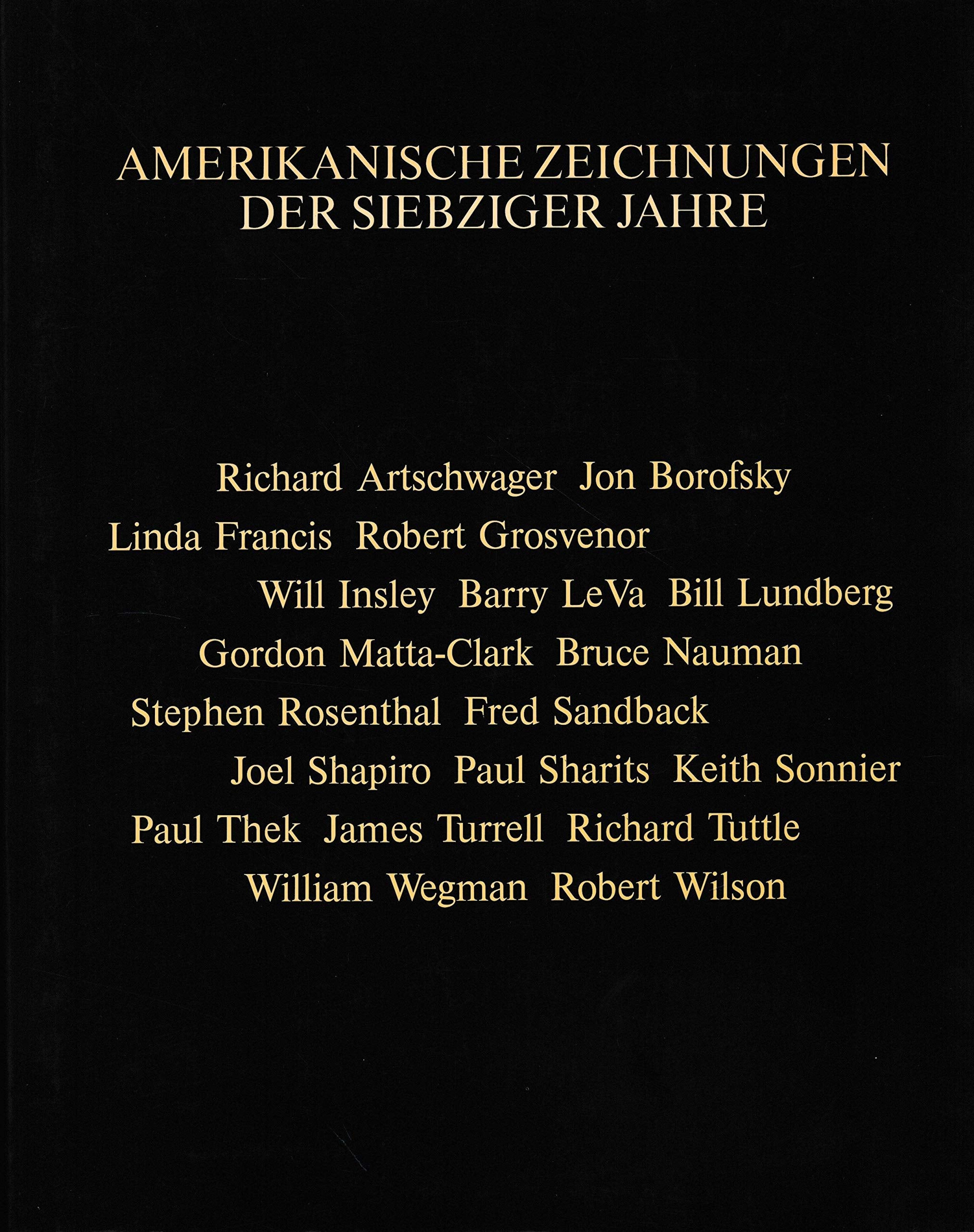 Drawing Distinctions. American Drawings of the seventies. Books