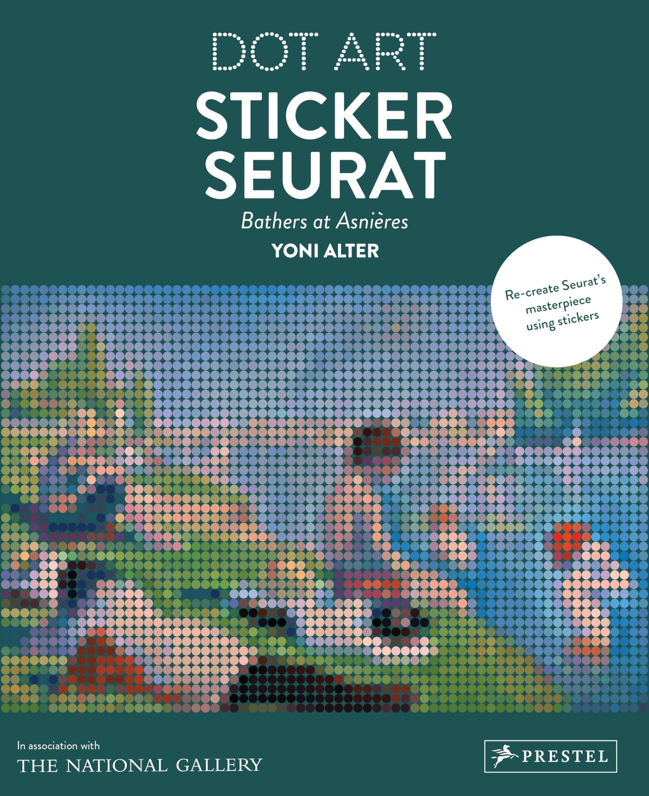 Sticker Seurat: Bathers at Asnieres (Dot Art) Film, Art & Culture